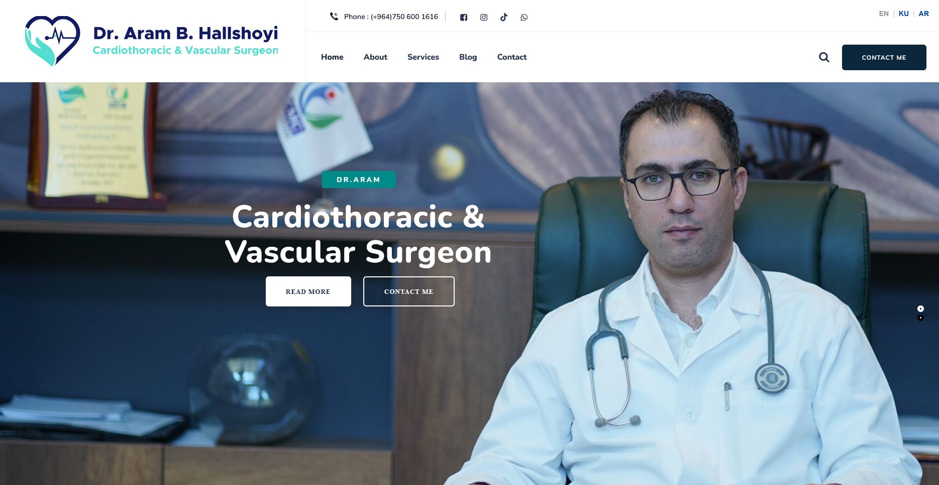 Dr. Aram Portfolio website